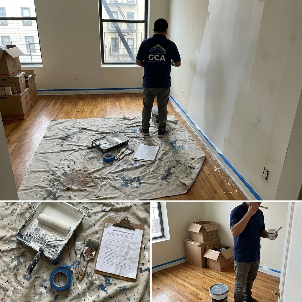 GCA Painting crew preparing an apartment for turnover
