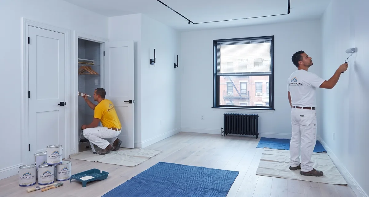 GCA Painting crew painting an apartment interior